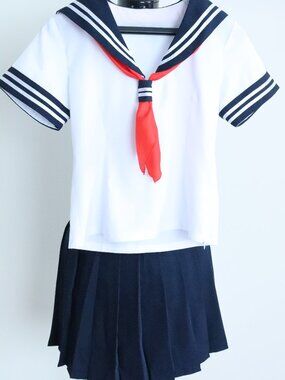 Japanese School Uniform - Navy Blue/White